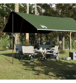 Bâche de camping vert 460x305x210 cm imperméable