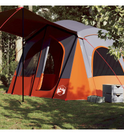 Tente de camping de cabine 5 personnes gris imperméable