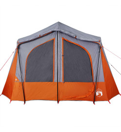 Tente de camping de cabine 5 personnes gris imperméable