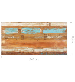 Dessus de table rectangulaire 60x140 cm 25-27 mm Bois récupéré