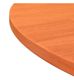 Dessus de table rond cire marron Ø90x2,5 cm bois de pin massif