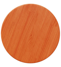 Dessus de table rond cire marron Ø30x2,5 cm bois de pin massif