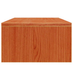 Support de moniteur marron miel 50x27x15 cm bois de pin solide