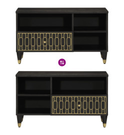 Meuble TV 80x33x46 cm bois massif de manguier