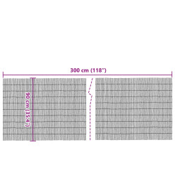 Clôture de jardin 300x90 cm roseau