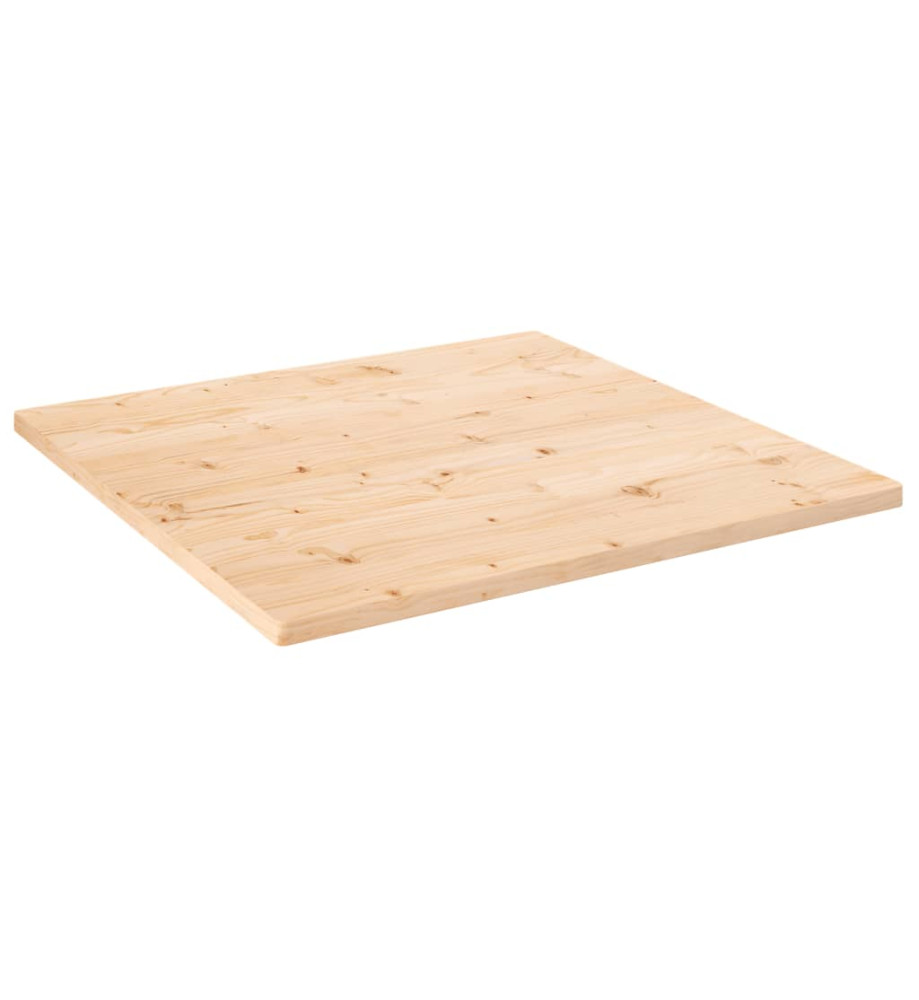 Dessus de table 90x90x2,5 cm bois de pin massif