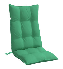 Coussins de chaise à dossier haut lot de 6 vert tissu oxford