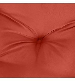 Coussin de banc de jardin rouge mélangé 100x50x7 cm tissu