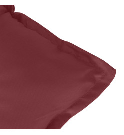 Coussins de chaise dossier haut lot de 4 rouge bordeaux mélangé