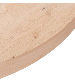 Dessus de table rond Ø90x4 cm Bois de chêne massif non traité