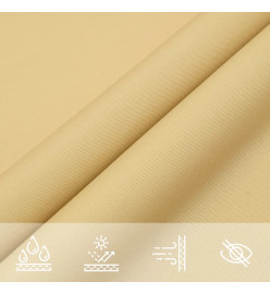 Voile d'ombrage sable 5x5x5 m 100 % polyester oxford