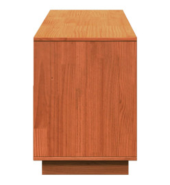 Meuble TV cire marron 140x37x50 cm bois pin massif