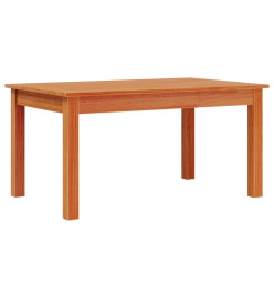 Table basse cire marron 80x50x40 cm bois massif de pin