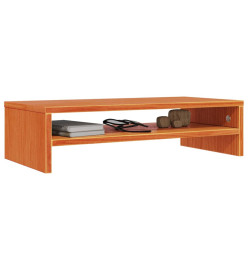 Support de moniteur marron miel 50x24x13 cm bois de pin solide