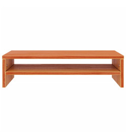 Support de moniteur marron miel 50x24x13 cm bois de pin solide