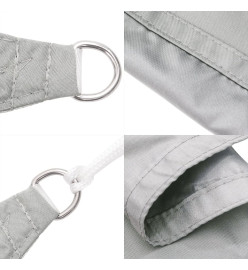 Voile d'ombrage gris clair 4,5x4,5x4,5 m 100% polyester oxford
