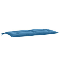 Coussins de banc de jardin lot de 2 bleu mélangé tissu