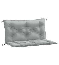 Coussins de banc de jardin lot de 2 gris clair mélangé tissu