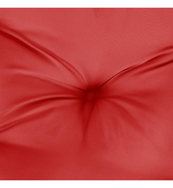 Coussin rond rouge Ø 60 x11 cm tissu oxford