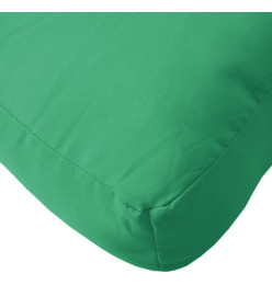 Coussin de palette vert 60x60x8 cm tissu oxford