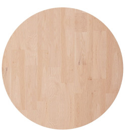 Dessus de table rond Ø40x4 cm Bois de chêne massif non traité