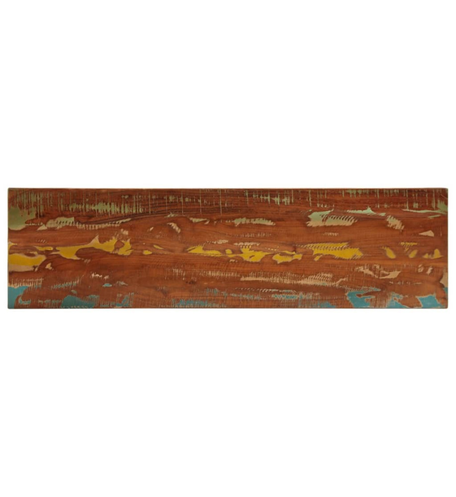 Dessus de table 120x40x3,8cm rectangulaire bois massif récupéré