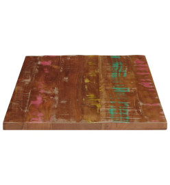 Dessus de table 90x70x3,8 cm rectangulaire bois massif récupéré