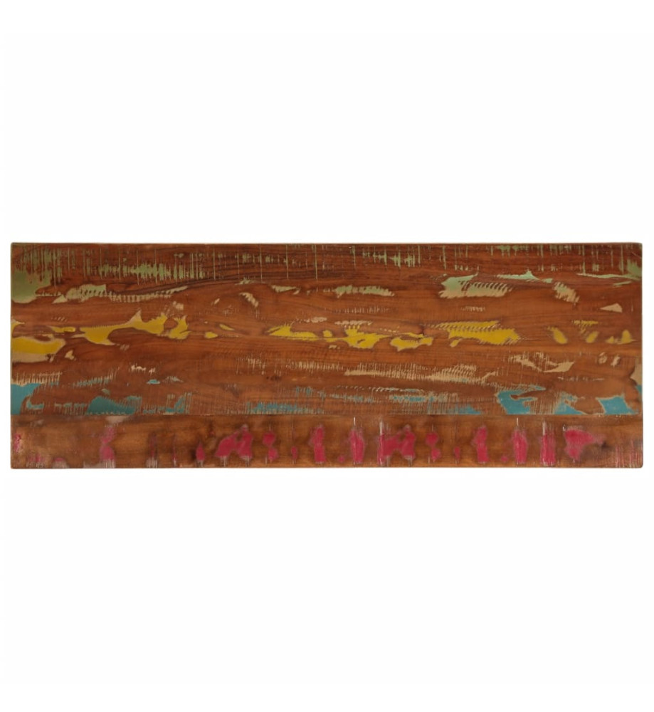 Dessus de table 140x60x3,8cm rectangulaire bois massif récupéré