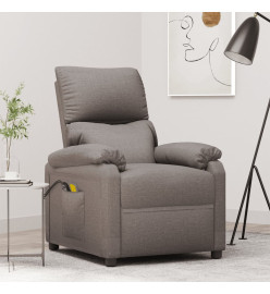 Fauteuil électrique de massage Taupe Tissu