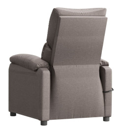 Fauteuil électrique de massage Taupe Tissu