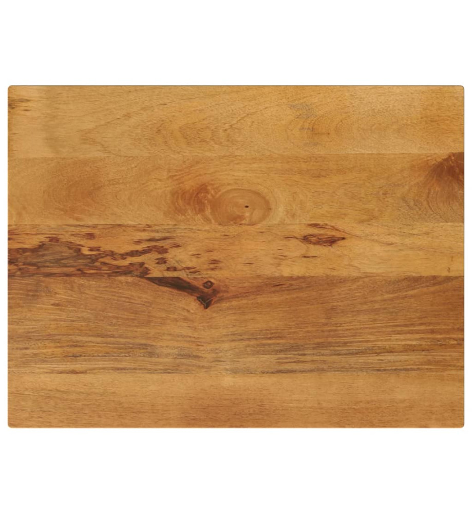 Dessus de table 90x70x3,8 cm rectangulaire bois massif manguier