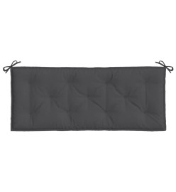 Coussins de banc de jardin lot de 2 anthracite mélangé tissu