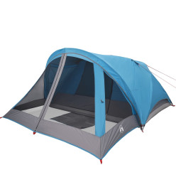 Tente de camping de cabine 4 personnes bleu imperméable