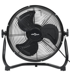 Ventilateur de sol 3 vitesses 60 cm 120 W Noir