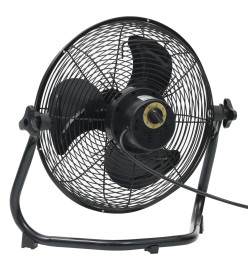 Ventilateur de sol 3 vitesses 60 cm 120 W Noir