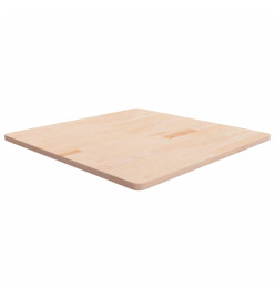 Dessus de table carré 90x90x2,5 cm Bois chêne massif non traité