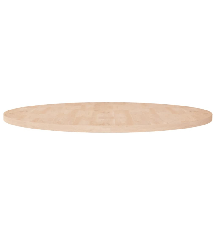 Dessus de table rond Ø90x2,5 cm Bois de chêne massif non traité