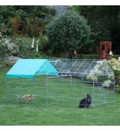 Kerbl Enclos extérieur pour petits animaux avec barrière de séparation