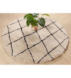 Dutch Lifestyle Tapis Berlin Sanft 200 cm Rond Beige