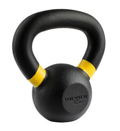 Wonder Core Kettlebell de force revêtu 4 kg Noir et jaune