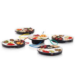 Princess Gril de table pour 4 personnes Dinner4All 1000W Blanc et noir