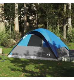 Tente familiale à dôme 6 personnes bleu imperméable