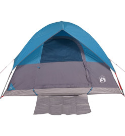 Tente de camping à dôme 3 personnes bleu imperméable