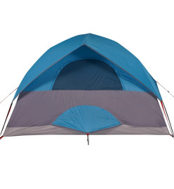 Tente de camping à dôme 3 personnes bleu imperméable