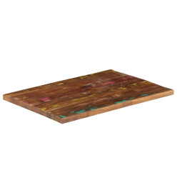 Dessus de table 80x70x3,8 cm rectangulaire bois massif récupéré