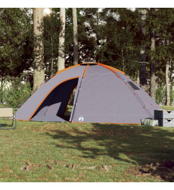 Tente de camping 8 personnes orange imperméable