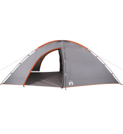 Tente de camping 8 personnes orange imperméable