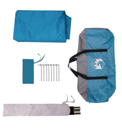 Bâche de camping bleu 430x380x210 cm imperméable