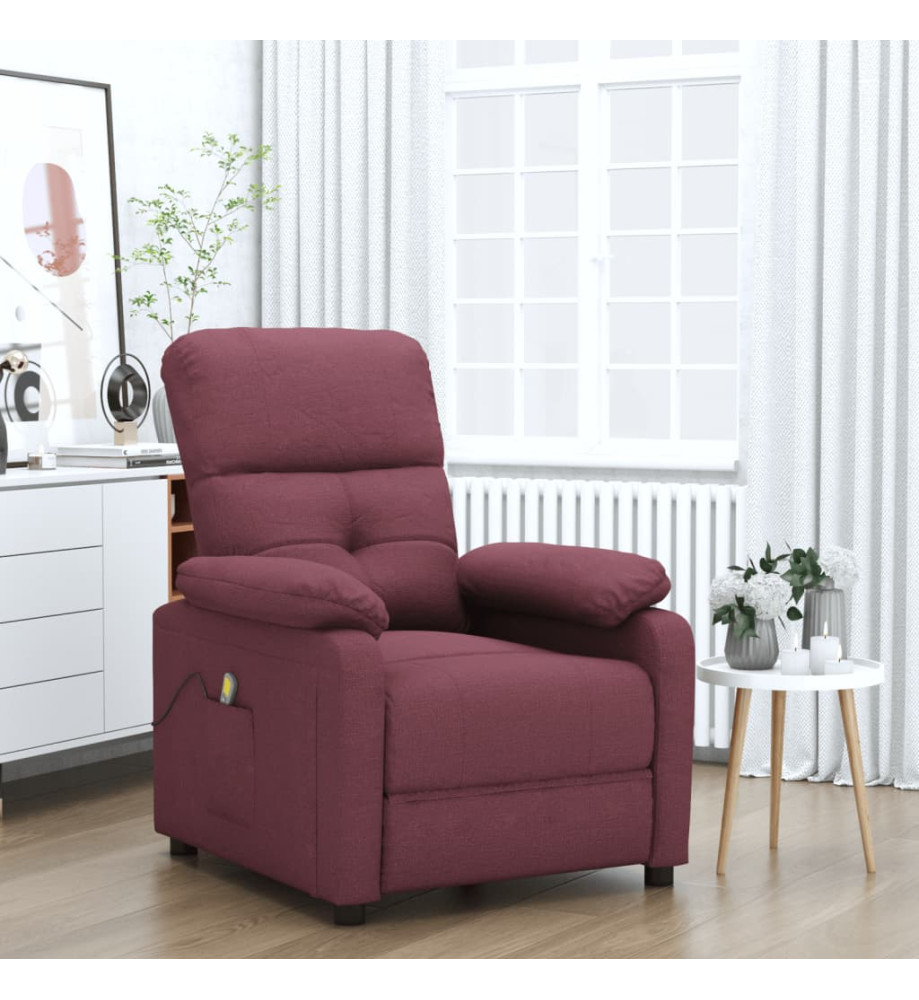 Fauteuil de massage Violet Tissu