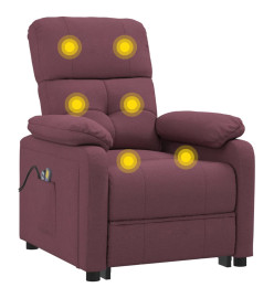 Fauteuil électrique de massage Violet Tissu